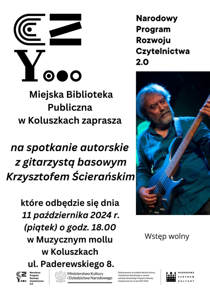 Spotkanie autorskie z gitarzystą basowym Krzysztofem Ścierańskim